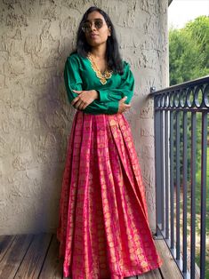 Modern banarasi lehenga Banarasi Skirt, Banarasi Outfit Ideas, Banarasi Skirt And Top, Banaras Outfit Ideas, Skirt Variations, Benaras Lehenga, Banarasi Kurti Designs Latest, Indian Western Dress, Simple Dress For Girl