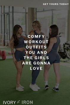 Your comfiest workout awaits you! Ivory & Iron has all your favorite comfort items from scrunch bum, v cut biker shorts to buttery soft leggings and cropped tank top outfits.  You and your girls are gonna love them! Cropped Tank Top Outfit, Comfort Items, Buttery Soft Leggings, Tank Top Outfits