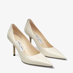 Latte Patent Leather Pumps with JC Emblem | LOVE 85 | 24:7 Icons | JIMMY CHOO Statement Sandals, Black Patent Leather Pumps, Shoes Collection, Patent Leather Pumps, Latest Shoes