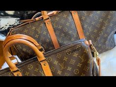 Louis Vuitton Keepall Bandouliere Duffle Monogram bag 45 v 50 Travel Overnight bags comparison - YouTube Louis Vuitton Keepall 50, Overnight Travel Bag