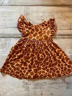 Cute item designed by me and with help from a seamstress in China. Material is 95% cotton and 5% spandex in soft milk silk material. Giraffe Print Dress, Soft Milk, Giraffe Print, Milk Silk, Silk Material, Favorite Things Gift, Labour Day, Print Dress, Girls Dresses