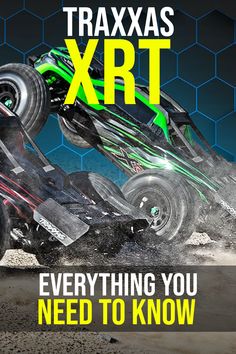 an advertisement for traxxa's xrt is shown in the middle of a photo