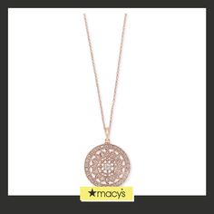 in stock Rose Gold Round Necklace With Pave Setting, Rose Gold Pave Setting Round Necklace, Rose Gold Necklace With Pave Setting Round Pendant, Rose Gold Filigree Round Necklace, Disc Pendant, White Rose, Buy Online, Yellow Gold, Rose Gold