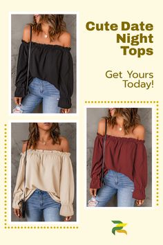 This casual off-shoulder long sleeve top is the epitome of effortlessly chic, perfect for a winter casual date outfit or weekend style. In Florida's trendy scene, it stands out as one of the best outfits for women. Pair it with skinny jeans and ankle boots for a date night outfit, or with a flowy skirt for casual party wear. A versatile must-have in women’s apparel for sale, it elevates any look with ease. Summer One-shoulder Top For Date Night, One Shoulder Tops For Date Night In Spring, One-shoulder Tops For Date Night In Spring, One Shoulder Tops For Spring Date Night, One-shoulder Top For Summer Date Night, One-shoulder Top For Date Night, Chic Off-shoulder Top For Date Night In Spring, Casual Off-shoulder Top For Fall Night Out, Trendy Off-shoulder Top For Night Out In Fall