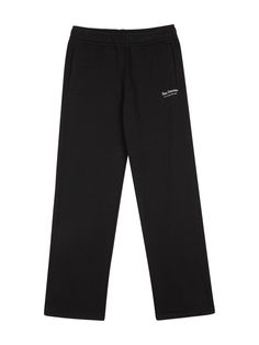 The pant has wide fit and elastic band waist with durable drawstring for size adjustment. Made of lightweight french terry fabric, the sweatpant is comfy. The pant can be styled as a jogger pant using drawcords on the hem.- Elastic band waist- Side pockets- Back pocket- Logo point Casual Sweats With Elastic Waistband And Straight Leg, Casual Straight Leg Sweats With Elastic Waistband, Leisure Sweatpants With Elastic Waistband And Straight Leg, Cotton Sweatpants With Elastic Cuffs And Straight Hem, Relaxed Fit Wide-leg Sweatpants With Drawstring, Straight Sweatpants With Ribbed Waistband For Streetwear, Cotton Joggers For Leisure With Straight Hem, Straight Leg Cotton Sweatpants For Loungewear, Cotton Straight Leg Sweats For Leisure