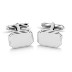 Krysaliis Sterling Engravable Stepped Edge Hexagon Cufflink Gift Boxed The Unique Shape And Elegant Design Makes For The Perfect Grooms Gift Or Graduation Gift. Made In Fine .925 Sterling, These Cufflinks Will Enhance His Wardrobe. Engrave Initials, Name Or Even A Logo As A Corporate Gift. Our Luxurious Solid Silver Cufflinks Are Appropriate For All Occasions. From A Monday Morning Meeting At The Office To A Friday Night Out On The Town With Friends, Cufflinks Are A Staple For Any Stylish Man Or Formal Silver Jewelry In Gift Box, White Gold Hexagon Jewelry For Formal Occasions, Classic Silver Jewelry In Gift Box, Classic Silver Jewelry With Gift Box, Elegant Engraved Cufflinks For Business, Classic Rectangular Cufflinks For Anniversary, Silver Rectangular Cufflinks For Business, Classic Silver Rectangular Cufflinks, Elegant White Gold Cufflinks As Gift