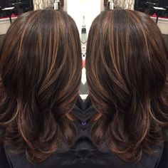 Flowy Hair, Caramel Hair, Caramel Highlights, Dark Brown Hair Color, Hair Color Highlights