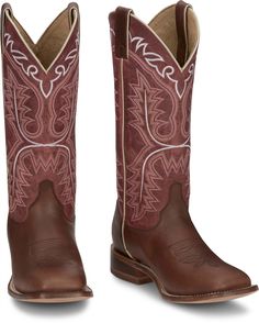 "Meet Stella, our 13"" Classic Western Boot. It's got a timeless design and a nice stitch pattern that adds a touch of elegance. Perfect for those who want a bit of both rugged and feminine in their Western style. Step into tradition with this comfortable Women's Work Boots, Tony Lama Boots, Rugged Boots, Ostrich Boots, Womens Work Boots, Steel Toe Boots, Work Boots Men, Ostrich Leather, Justin Boots