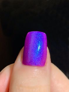 Nail Polish Art Designs, Nail Polish Art, Glitter Nail Polish, Oil Slick, Neon Purple, Nail Polish Collection, Gorgeous Nails