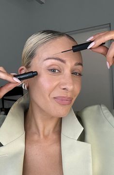 What it is: A brush-on eyebrow gel that locks and sculpts brows. What it does: The brush-on gel sets, locks and sculpts brows in a single stroke. A fake and feather-resistant formula keeps brows locked in place for hoursHow to use: Apply the wand to the brow, brushing outwards and upwards from the inner end to the outer end. Made in the USA Refy Brow Sculpt Shape And Hold Gel, Brow Gel Photography, Brow Gel Target, Brow Lift Surgery, Eyebrow Gel Products, Endoscopic Brow Lift, Eyebrow Hacks, Hacks Every Girl Should Know, Brows On Fleek