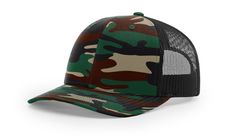 Richardson 112P - Printed - Premium Caps from Richardson - Just $13.75! Shop now at Pat's Monograms Fire Tools, Trucker Hat Black, Black Snapback, Mesh Hat, Camo Colors, Quality Hats, Camouflage Patterns, Engraved Logo, Green Camo