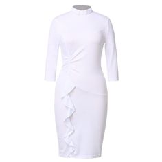 Blessume Catholic Church Women Clergy Tab Collar Dress Black Mass Pencil Dress Product Details Size: Medium Color: White Brand: Unbranded Mpn: Bl-04 Upc: Does Not Apply Ean: Does Not Apply * Department : Womens * Date First Available : January 11, 2022 * Manufacturer : Blessume * Material:95% Ployester,5% Lycra Garment Care: Hand Wash With Cold Water * Imported * Zipper Closure * Hand Wash Only * Include: 1pc Tab Collar Clergy Dress With Five Color Available To Enrich Your Choice * Feature:Slip Elegant White Bodycon Dress With Ruffles, White Stretch Midi Length Bodycon Dress, White Stretch Bodycon Midi Dress, White Stretch Midi Bodycon Dress, White Stretch Midi Dress With Ruffles, White Stretch Bodycon Dress With Ruffles, White Ruffled Bodycon Dress, Formal White Stretch Bodycon Dress, White Bodycon Dress With Ruffles