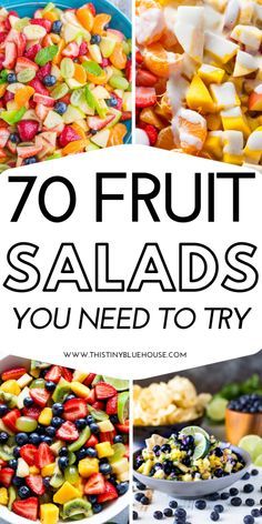 fruit salads with the words 70 fruit salads you need to try