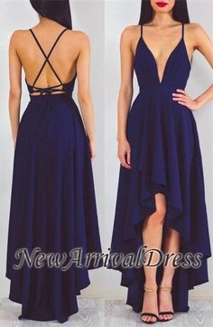 Sukienki Maksi, High Low Prom Dress, High Low Prom Dresses, Backless Prom Dresses, High Quality Dress, Chiffon Prom Dress, Cheap Prom Dresses, Evening Party Dress, Long Prom Dress