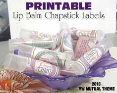 Girls Camp Gifts, Lip Balm Label, Yw Handouts, Chapstick Labels, Activity Printables, Chapstick Lip Balm, Activity Day Girls, Lip Balm Labels, Women Ideas