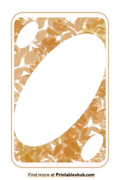 an oval shape with leaves on it and the words find more at printable bush