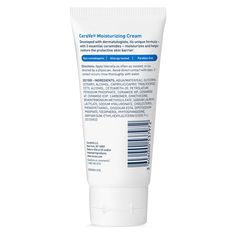 Developed with dermatologists, CeraVe Moisturizing Cream has a unique formula that provides 24-hour hydration and helps restore the protective skin barrier with three essential ceramides (1,3,6-II). This rich, non-greasy, fast-absorbing formula is ideal for sensitive skin on both the face and body. Non-comedogenic, Fragrance-free, Oil-free, Hypoallergenic. Gentle & Non-Irritating formula. Suitable for sensitive skin Provides 24-hour hydration and helps restore the protective skin barrier with th Cerave Facial Moisturizer, Cerave Moisturizer For Dry Skin, Cerave Facial Moisturizing Lotion, Celeteque Moisturizer, Cerave Ultra-light Moisturizing Lotion Spf 30, Cerave Moisturizer, Moisturizing Face Cream, Body Moisturizers, Moisturizer For Dry Skin