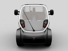 an electric car is shown in this image