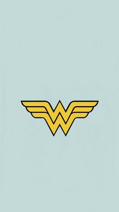 the wonder woman logo on a blue background