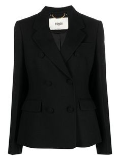 This piece is like a reliable friend in your closet, effortlessly combining elegance with versatility. Made in Italy, it offers a touch of luxury that's perfect for any occasion, whether you're heading to a business meeting or a casual dinner. With its timeless design, it's a staple that you'll reach for season after season. Black virgin wool blend Notched lapels Double-breasted button fastening Draped back Long sleeves Two front flap pockets Straight hem 89% pure wool, 11% polyamide, lining: 10 Business Meeting, Casual Dinner, Double Breasted Blazer, Casual Backpack, Watch Design, Double Breasted, Blazer Jacket, Timeless Design, Wool Blend