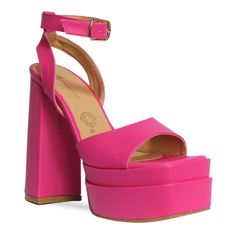 Take Favorite Looks To New Heights With These Platform Sandals From Antonio Cavala. Crafted From Super Comfortable Materials, This Pair Sports A Platform And Trend-Forward Block Heel For A Flirty, Dynamic Highlight. Features Vegan Leather Upper Adjustable Ankle Strap Closure Square Open Toe Synthetic Lining Padded Footbed 1.96" Double Platform, 5.9" Covered Block Heel Super Comfort Insole Only High Quality Materials Used Same Day Shipping!! Closed Toe Sandals With Heel Strap And Eva Material, Eva Sandals With Padded Block Heel, Chic Eva Sandals With Padded Heel, Pink Open Heel Block Heels For Summer, Summer Pink Open Heel Block Heels, Open Heel Eva Heels, Pink Open Toe Sandals In Eva, Eva Sandals With Padded Heel And Ankle Strap, Pink Open Toe Eva Sandals