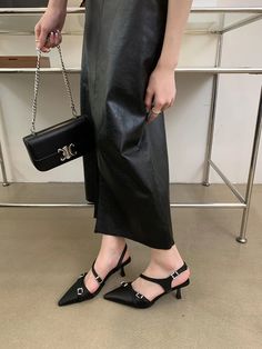 LBSFY - Pointed Toe Women Sandals 2024 New Arrivals Black Pink Beige Belt Buckle Party Dress Shoes Ankle Strap Sexy Party Dress Shoes Size 5.5=35=22.5cm Size 6=36=23cm Size 6.5=37=23.5cm Size 7=38=24cm Size 7.5=39=24.5cm Summer Formal Ankle-length Heels, Ankle-length Party Heels, Black Open Toe Slingback Pumps For Party, Black Slingback Pumps For Party With Open Toe, Trendy Ankle Strap Slingback Pumps For Party, Black Slingback Pumps For Party, Trendy Spring Party Slingback Pumps, Black Ankle Strap Sandals For Party, Black Ankle Strap Sandals For Party Season