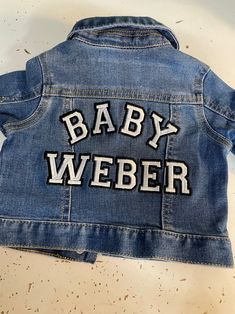 Kids Denim Jacket, Custom Kids, Kids Denim, Custom Jacket, Embroidery For Beginners, Embroidery Inspiration, Colored Denim, Kids Jacket, Design Process