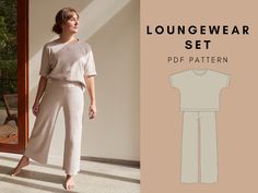 the loungewear set is designed to be comfortable and stylish