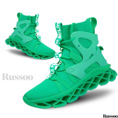 Russoo - High-Performance Mens Blade Sneakers: Shock-Absorbing Athletic Footwear with Breathable High-Top Design Blade Shoes, Walking Shoes For Women, Sneakers Running, Shoes Womens, Man Running, Fashion Sneakers, Work Shoes, Running Shoes For Men, Walking Shoes