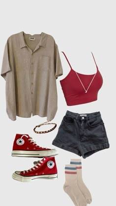 2011 Clothes Aesthetic, Kidd G Concert Outfit, Summer Outfit Converse, Gemini Clothes Aesthetic, Kawaii Shorts Outfit, Outfits For Very Hot Weather, Laundry Day Outfit, Town Fair Outfit, West Coast Aesthetic Outfits