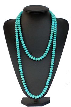 Condition: 100% Brand New Material: Simulated Turquoise , Bead size: 6x10mm( turquoise beads), Weight: about 6oz (170g) Length: 55inches(necklace Neck size) Color: Turquoise (as shown) Metal:No Clasp Packing: Silk Pouch Note: I can custom jewelry, change the style and length of the product.so if you want any adjustments in length or style, don't forget to contact me. Otherwise, I will send you the one in the picture. Beautifully Handcrafted by highly skilled artisans All of our items are hand se Turquoise Necklaces With 8mm Beads, Turquoise Necklaces With 8mm Round Beads, Turquoise Necklace With 8mm Round Beads, Turquoise Beaded Necklace For Meditation With 8mm Beads, Turquoise Jewelry With 8mm Beads For The Beach, Turquoise Beaded Necklaces With 8mm Beads, Turquoise Beaded Necklace With 8mm Beads, Turquoise Beaded Necklaces With 8mm Beads For Meditation, Turquoise Long Beaded Necklace With Polished Beads