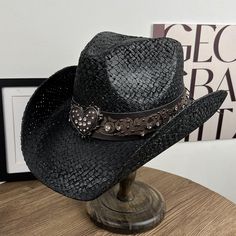 ProductNo SP240827TT9V Cowboy Straw Hat, Retro Cowboy, Singapore Malaysia, India And Pakistan, America And Canada, Wash Bags, Natural Fabrics, Straw Hat, Signature Style