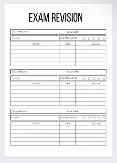 an exam form is shown in black and white