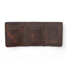 Heritage Brown Leather Trifold Wallet: Stylish and Functional - Red - Popov Leather® Classic Bifold Wallets With Pockets, Leather Trifold Wallet With Pockets, Brown Trifold Wallet With Pockets, Travel Trifold Wallet With Pockets, Leather Bifold Card Holder With Pockets, Brown Trifold Wallet With Pockets For Daily Use, Trifold Wallets With Interior Card Slots For Everyday Use, Daily Use Bifold Wallets With Pockets, Bifold Wallets With Pockets