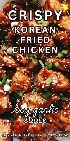 the cover of crispy korean fried chicken