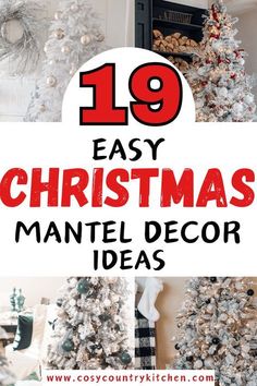 Christmas Mantels 2023, Simple Christmas Mantle Decor, Mantel Decorating Ideas For Christmas, Christmas Mantles Ideas Fireplaces, Classy Christmas Decorations, Mantel Christmas Decorating Ideas, Simple Thanksgiving Table Decor