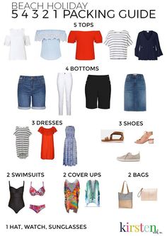 the beach holiday packing guide for women