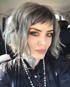 Trendy Bob Hairstyles, Bob Hairstyles With Bangs, Bob Hairstyles For Fine Hair, Short Bob Haircuts, Long Bob Hairstyles, Trending Hairstyles, Short Hair With Bangs, Absolutely Fabulous