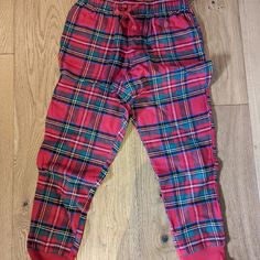 As Pictured. Nwt. Non-Smoking Home. Cozy Plaid Bottoms For Loungewear, Cozy Red Sleepwear For Pajama Party, Cozy Red Sleepwear For Sleepover, Red Winter Sleepwear Long Pants, Red Long Pants Sleepwear For Winter, Cozy Red Bottoms For Pajama Party, Plaid Long Pants For Pajama Party, Cozy Red Loungewear Bottoms, Cozy Red Cotton Bottoms