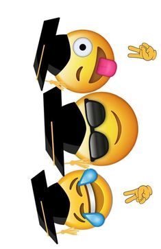 two yellow emoticions with different expressions on their faces, one is sticking out his tongue