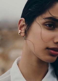 Polène | Earcuff - Éole - 24 carat gold gilded Micro Bags, Regions Of Italy, Best Wallet, The Ear, Gold Gilding, Rich Girl, Small Leather Goods, Earring Gifts, The Collection