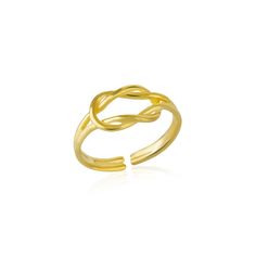 Are you in love? If yes, express your eternal love with this delicate Knot Adjustable Ring. Cast in a recycled 925 sterling silver metal, it highlights an exquisite knot at the center, representing love, promise, and trust- all finished in a lustrous body. This gorgeous ring is highly adjustable that sits perfectly on delicate fingers. It comes in lavish yet luxe gold and silver tones; you can choose your desired one for a statement look. Wear it alone or style it with other elegant rings for a Unique Sterling Silver Jewelry, Elegant Rings, Love Promise, Gorgeous Ring, Sterling Silver Chain Necklace, Mens Jewelry Bracelet, Eternal Love, Recycled Sterling Silver, Love Ring