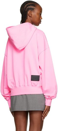 We11done.Pink Old School Campus Hoodie.French terry hoodie..· Logo printed at front.· Rib knit hem and cuffs.· Dropped shoulders.· Rubberized logo patch at back hem.Supplier color: Pink.100% cotton..Made in South Korea..222327F097015 School Campus, Hoodie Logo, French Terry Hoodie, Top Collection, French Terry, Patch Logo, Hoodies Womens, Old School, Rib Knit