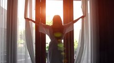 Why You Should Open Your Blinds in the Morning - PureWow 5 Minute Yoga, Morning Sunlight, How To Regulate Hormones, Rhythmic Pattern, First Thing In The Morning, Clear Negative Energy, Trouble Sleeping, Getting Up Early, Hair Makeover