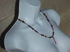 Garnet Necklace With Bronze Plated Tube Beads , January Birthstone Beaded Necklace With Raw Garnet Beads , Valentines Day Gift 21.5 Inches - Etsy Lariat Beaded Necklace Gift, Beaded Chain Lariat Necklace As Gift, Beaded Chain Lariat Necklace For Gift, Faceted Beads Lariat Necklace Gift, Faceted Round Beads Lariat Necklace As Gift, Gemstone Beads Lariat Necklace For Gift, Gemstone Bead Lariat Necklace For Gift, Adjustable Lariat Necklace With Faceted Beads For Gift, Beaded Crystal Lariat Necklace For Gifts