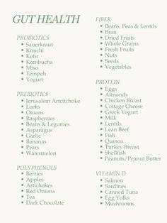 Best foods for gut health, and for creating the perfect synbiotic meals for breakfast, lunch & dinner! Power Foods Health, Food To Clean Your Gut, What To Eat For Better Gut Health, Tips For Gut Health, Meals To Improve Gut Health, Probiotic Meals Food Recipes, Meals For A Healthy Gut, Vitamin For Gut Health, Healing Gut Foods