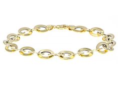 Splendido Oro™ 14K Yellow Gold Mirror Rolo Link Bracelet. Measures approximately 5/16 of an inch in width and has a lobster claw clasp. Formal Gold Bracelet With Lobster Clasp, Formal Oval Gold Bracelet With Lobster Clasp, Gold Mirror, Lobster Claw, Link Bracelets, Gold Bracelet, Yellow Gold, Mirror, Bracelet