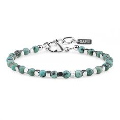 PRICES MAY VARY. Details: This stone bracelet beaded with 4mm African Turquoise stone and 3*3mm square stainless steel bead Mens Beaded Bracelet: Length in 7"(18cm) with 1.2"(3cm) extender, for wrist size of 6.5-7.5"(16.5-19cm) Genuine stones set in stainless steel wires with adjustable loster clasp, anti-rust and waterproof; Each stone of this mens beaded bracelets comes from nature and made by caring hands, special and cute Stone Properties: African Turquoise is said to help you to communicate Men Stone Bracelet, Blue Crystal Bracelet, Blue Stone Bracelet, Stile Casual Chic, Stone Properties, Turquoise Crystal, Red Tigers Eye, African Turquoise, Arm Party