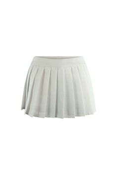 Uptown Girl Pleated Tennis Skirt SKIRT EDGE Small White Under Shorts, Pleated Tennis Skirt, Uptown Girl, Tennis Skirt, Instagram Inspiration, Side Zipper, Mid Rise, Tennis, High Rise