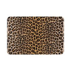 an animal print placemat with the image of a cheetah pattern on it